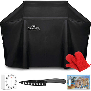 Napoleon PRO 500/Prestige 500 Series Grill Cover with 6" Chef's Knife Bundle