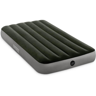 Intex 10" Twin DuraBeam Standard Prestige Downy Airbed w/ Battery Pump - 64777E