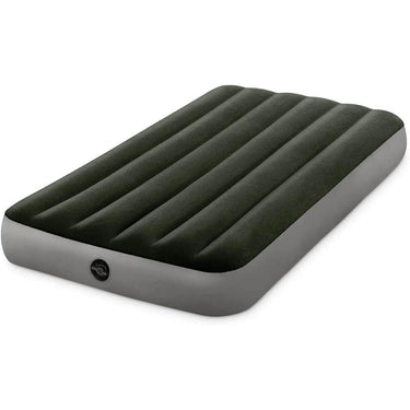 Intex 10" Twin DuraBeam Standard Prestige Downy Airbed w/ Battery Pump - 64777E