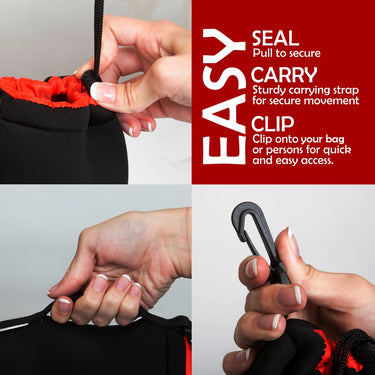 Deco Photo 9.5" x 4" Protective Neoprene Accessory Storage and Protective Bag