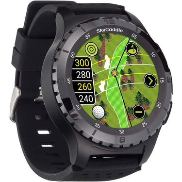 SkyCaddie Golf GPS Watch with Ceramic Bezel Black with 2 Year Extended Warranty