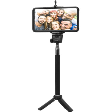 Deco Essentials Telescopic Metal 33" Selfie Stick w/ Tripod and Remote Open Box