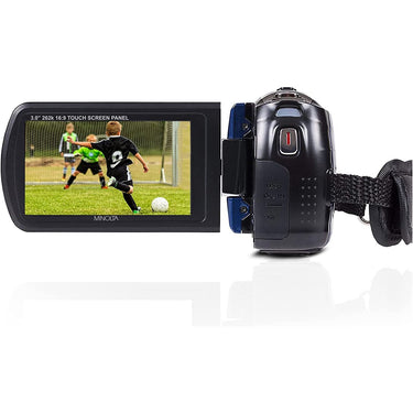 Minolta 24MP/1080p HD IR Night Vision Digital Camcorder w/ 16GB Card Open Box