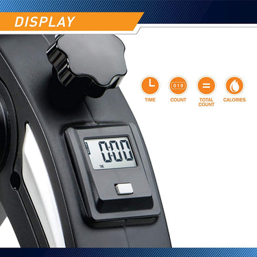 Marcy Portable Compact Cardio Cycle, Black and Silver - NS-914 - Open Box