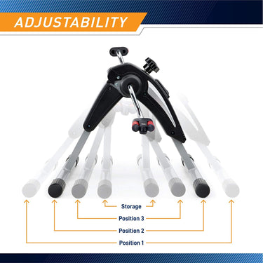 Marcy Portable Compact Cardio Cycle, Black and Silver - NS-914 - Open Box