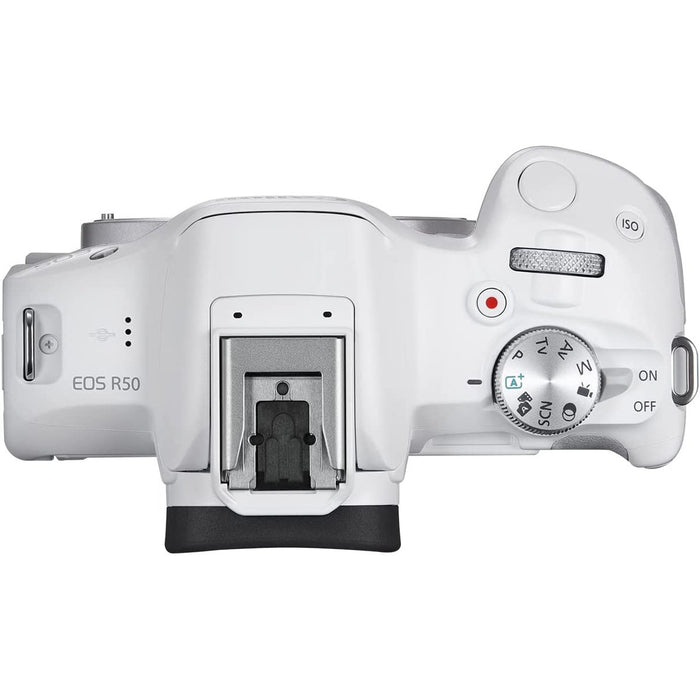 Canon EOS R50 Mirrorless Camera Body Only (White) 5812C002