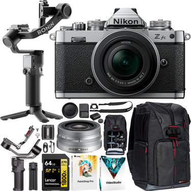Nikon Z fc Mirrorless DX Camera Body + 16-50mm Lens Kit + DJI RS 3 Mini Gimbal Bundle