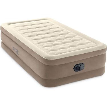 Intex Dura-Beam Deluxe Air Mattress 18" Twin w/ Built-In Electric Pump