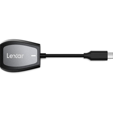 Lexar Pro USB-C Dual-Slot Reader (LRW470U-RNHNU) + 64GB Memory Bundle