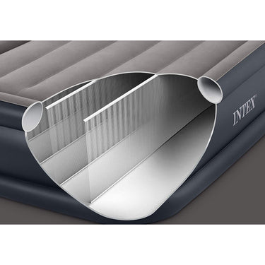 Intex 16.5" Twin Dura-Beam Plus Air Mattress w/ Built-In Electric Pump