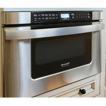 Sharp 24" 1.2 cu. ft. 950W Easy Open Microwave Drawer, Stainless Steel (KB6524PS)