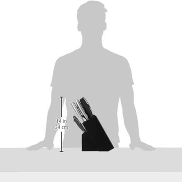 Cuisinart C77SS-15P Graphix Collection 15-Piece Cutlery Knife Block Set, Stainless Steel