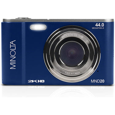 Minolta MND20 44 MP / 2.7K Ultra HD Digital Camera - Blue - Open Box