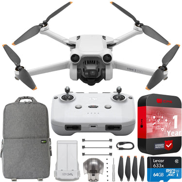 DJI Mini 3 Pro Drone Quadcopter with RC-N1 Remote Controller + Accessories Bundle