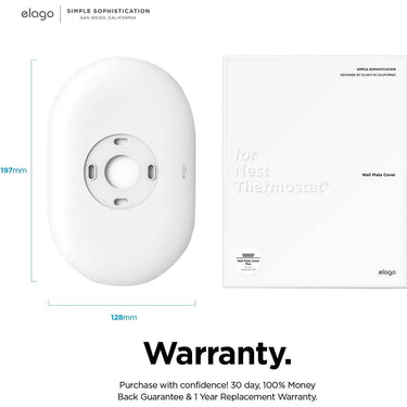 Elago Wall Plate Plus for Google Nest Thermostat 2020 (White) - Open Box