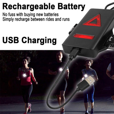 Deco Essentials Wearable Commuter Front and Rear Safety Light Open Box