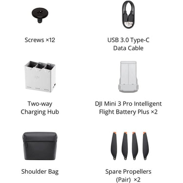 DJI Mini 3 Pro Fly More Kit Plus Drone Accessory Bundle - Open Box