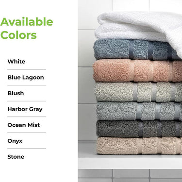 Cariloha Organic Bamboo-Viscose and Turkish Cotton 3 Towel Set, Blue Lagoon