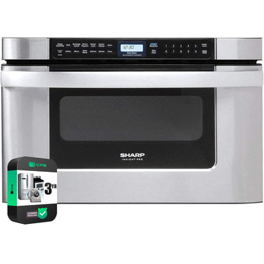 Sharp 24" 1.2 cu. ft. 950W Microwave Drawer Stainless Steel with 3 Year Warranty