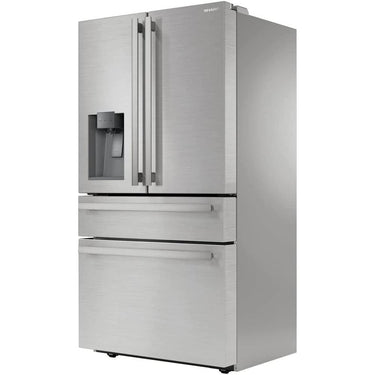 Sharp French 4-Door Counter-Depth Refrigerator w/ Water Dispenser + 3 Year Warranty