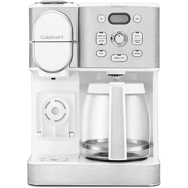 Cuisinart 2-IN-1 Center Combo Brewer Coffee Maker, White