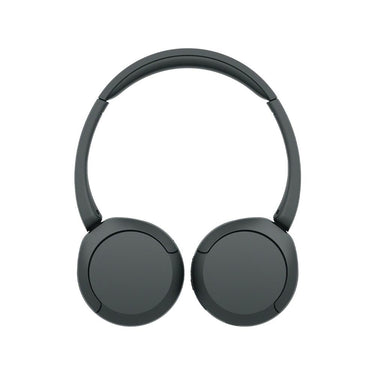 Sony Wireless Headphones with Microphone, Black with Wood Headphone Display Stand