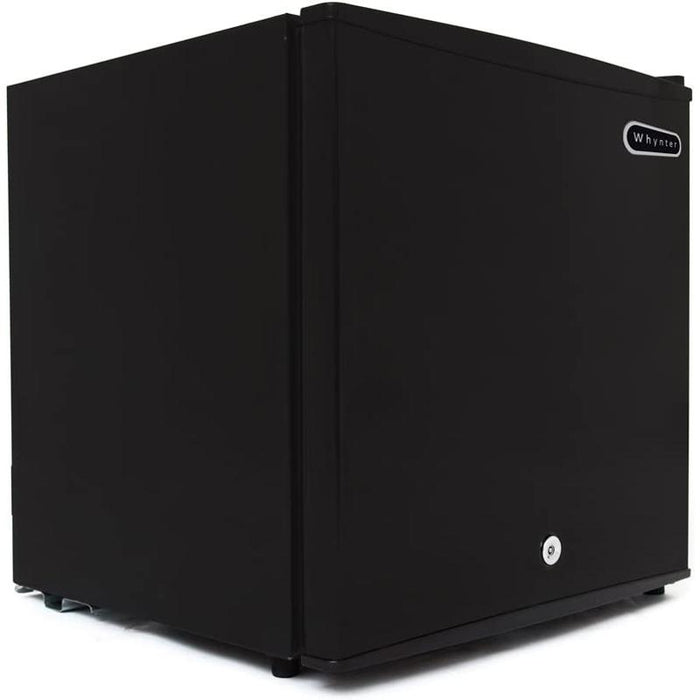 Whynter Mini Upright Freezer with Lock, Black Stainless Steel (CUF-110B)