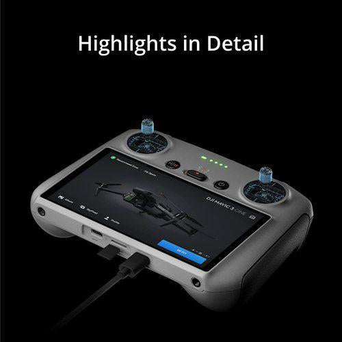 DJI RC Remote Controller for DJI Mini 3 Pro, Mavic 3 Series, Air 2S Drones - Gray