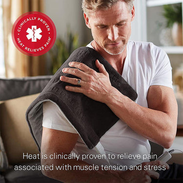 Sunbeam Xpress Heating Pad for Back, Neck, & Shoulder 6 Settings, King Open Box