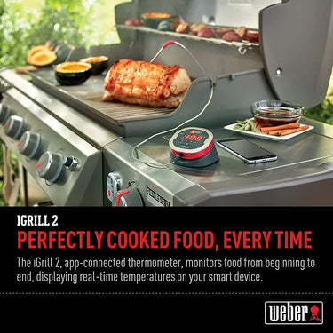 Weber iGrill 2 App-Connected Bluetooth Thermometer - Open Box