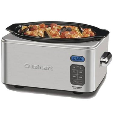 Cuisinart 6.5 Quart Programmable Slow Cooker, Brushed Stainless Steel