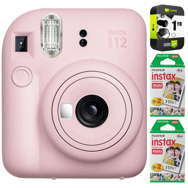 Fujifilm Instax Mini 12 Instant Camera + Instant Film + 1 Year Protection Pack