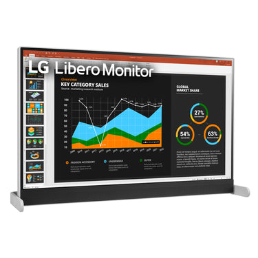 LG 27" QHD IPS HDR 10 Libero Monitor with Detachable Full HD Webcam Open Box