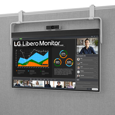 LG 27" QHD IPS HDR 10 Libero Monitor with Detachable Full HD Webcam Open Box