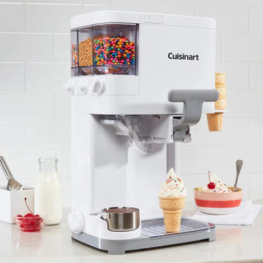 Cuisinart Soft Serve Ice Cream & Slushy Maker With Ice Cream Sundae Kit