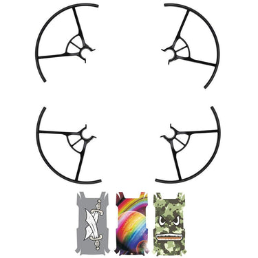 DJI CP.PT.00000222.01 Tello Part 3 Propeller Guards w/ 3x Body Skin Decals
