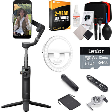 DJI Osmo Mobile 6 Smartphone Gimbal Stabilizer with 2-YR 64GB Bundle