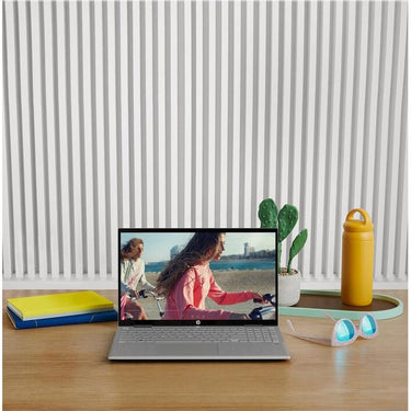 Hewlett Packard Pavilion x360 15-in 2-in-1 Laptop with Intel i5-1235U, 12GB RAM - Silver Open ox