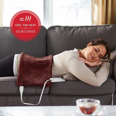 Sunbeam Heating Pad for Back, Neck, and Shoulder 6 Heat Settings, King Open Box