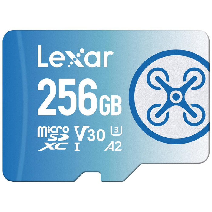 Lexar 256GB FLY microSDXC UHS-I Memory Card w/ Drone Essentials Software Bundle