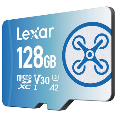 Lexar 128GB FLY microSDXC UHS-I Memory Card w/ Drone Essentials Software Bundle