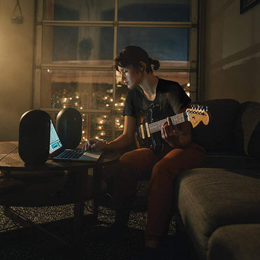 JBL 104 Compact Desktop Reference Monitors with Bluetooth, Pair (Black) - Open Box