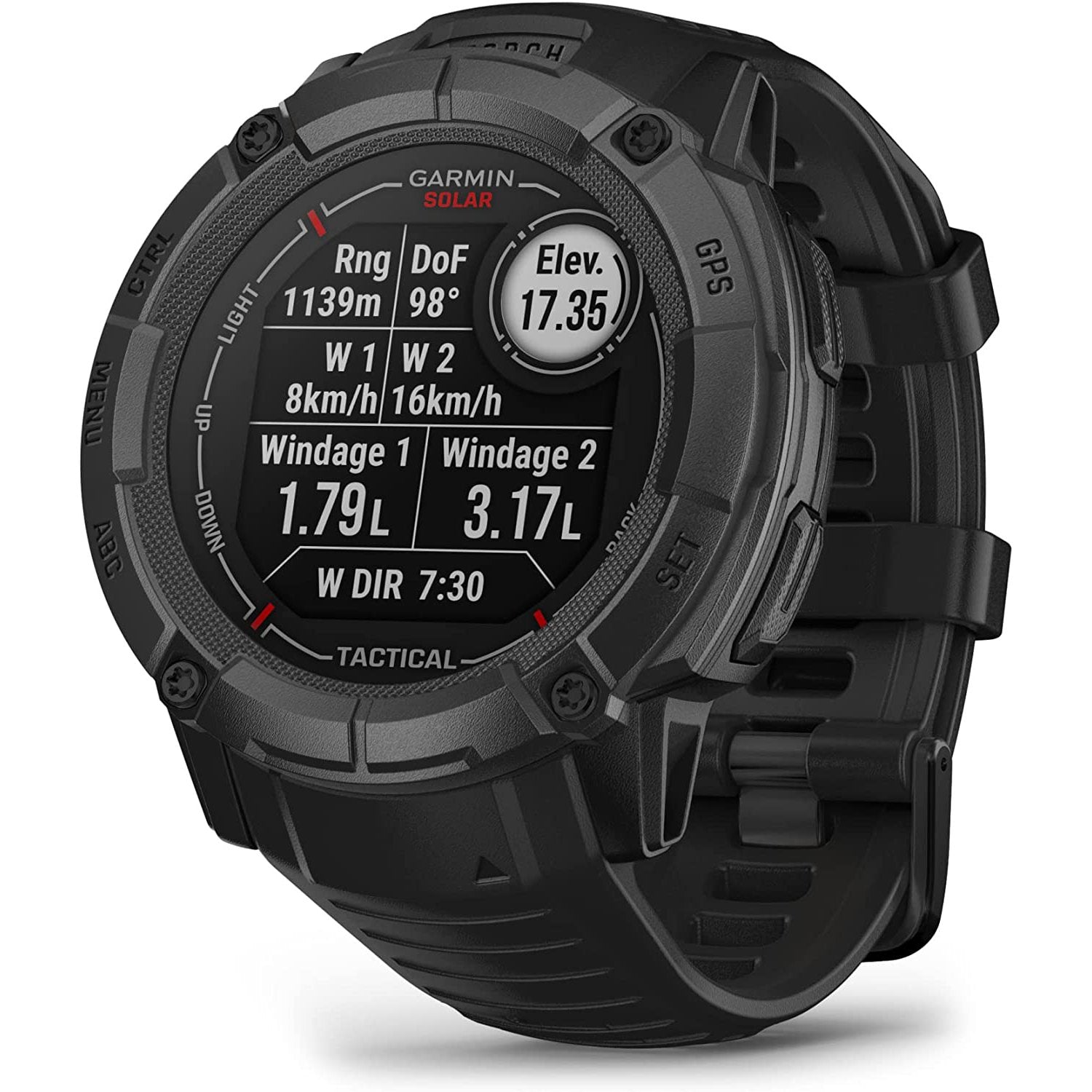 Garmin Instinct 2X Solar Rugged GPS Smartwatch, Tactical Edition, Black — view 2