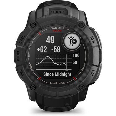 Garmin Instinct 2X Solar Rugged GPS Smartwatch, Tactical Edition, Black