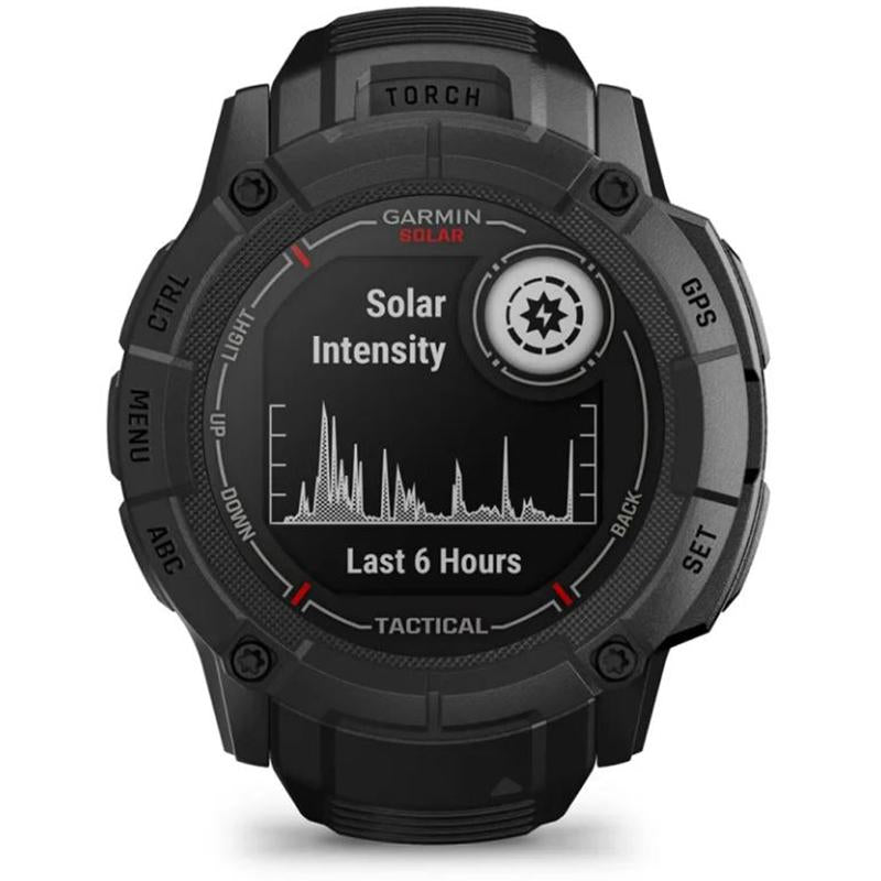 Garmin Instinct 2X Solar Rugged GPS Smartwatch, Tactical Edition, Black