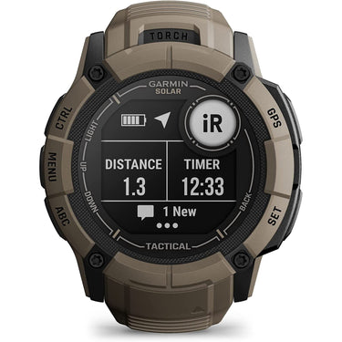 Garmin Instinct 2X Solar Rugged GPS Smartwatch, Tactical Edition, Coyote Tan