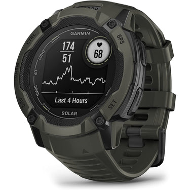 Garmin Instinct 2X Solar Rugged GPS Smartwatch, Moss
