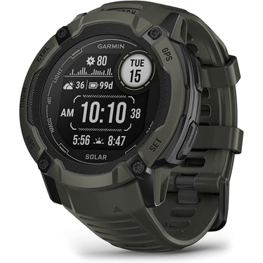 Garmin Instinct 2X Solar Rugged GPS Smartwatch, Moss