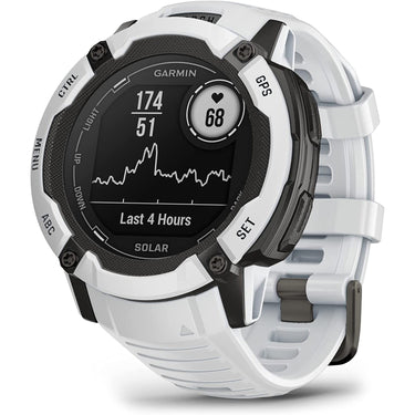 Garmin Instinct 2X Solar Rugged GPS Smartwatch, Whitestone