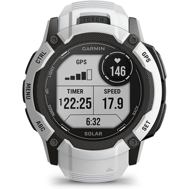 Garmin Instinct 2X Solar Rugged GPS Smartwatch, Whitestone